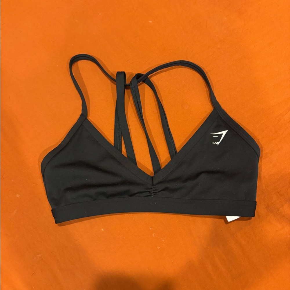 Gymshark Black Strappy Bra